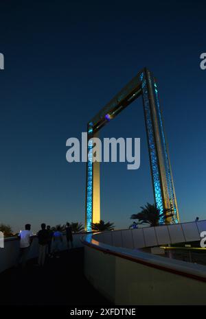 The iconic Dubai Frame building in Dubai, UAE. Stock Photo