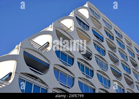 France, Herault, La Grande Motte, the city is classified as a national heritage site for its architecture created by the architect Jean Balladur Stock Photo