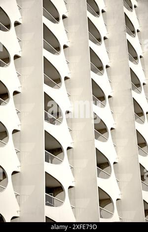 France, Herault, La Grande Motte, the city is classified as a national heritage site for its architecture created by the architect Jean Balladur Stock Photo