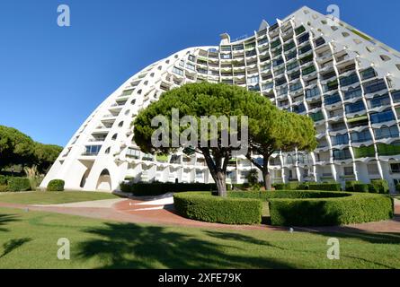 France, Herault, La Grande Motte, the city is classified as a national heritage site for its architecture created by the architect Jean Balladur Stock Photo