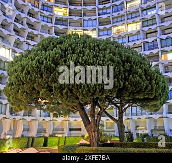 France, Herault, La Grande Motte, the city is classified as a national heritage site for its architecture created by the architect Jean Balladur Stock Photo