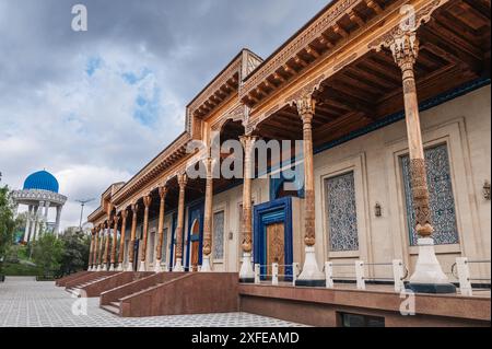 Museum of Victims of Political Repression and the Patriots Memorial in a park in Tashkent in Uzbekistan Stock Photo