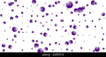 Vitamin D3 round capsules. Beauty treatment and nutrition skin care. Wellness concept. Essential vitamins vector illustration. Stock Vector