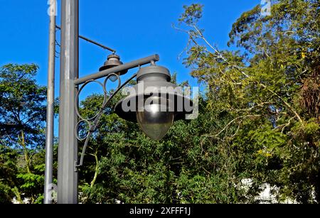Antique street lamp in Petropolis, Rio de Janeiro, Brazil Stock Photo