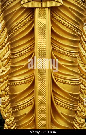 Partial view of the Murugan Statue at Batu Caves in Selangor, Malaysia Stock Photo