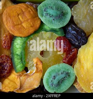 Dry fruit and figs close up Stock Photo