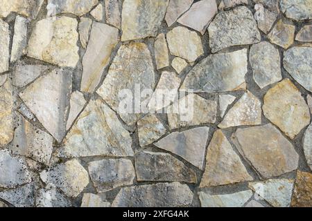 A section of stone crazy paving Stock Photo