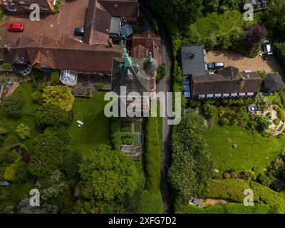 Water Tower at the Former Warnham Lodge, A Grade II Listed Building in Warnham, Horsham, West Sussex England Stock Photo