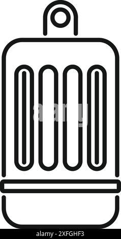 Electric mosquito killer lamp hanging with repellent liquid is protecting from insect Stock Vector