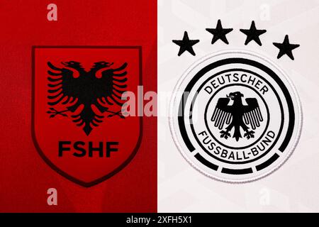 Pin's De Football KF Iliria (Albanie) – Fushë-Krujë, Insigne Métal Revers