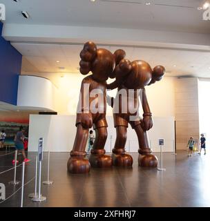 A view of items displayed at the Brooklyn Museum in New York City Stock Photo