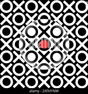 Visual Art Geometric Pattern black and white Stock Photo