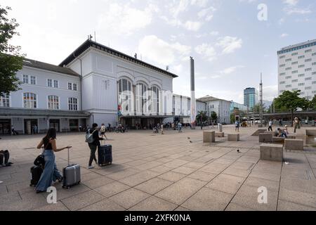 Salzburg, Austria. June 30, 2024. exterior view of the Salzburg railway station Stock Photo