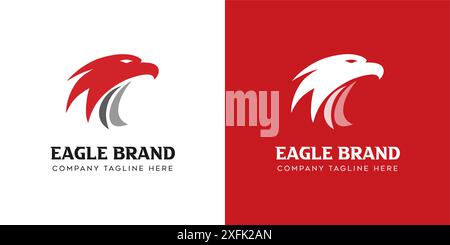 head eagle logo design. eagle logo vector Stock Vector