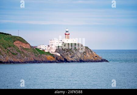 Howth, Ireland 01 May, 2024, Howth peninsula, costline and Baily Lighthouse,  Dublin, Ireland Stock Photo