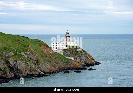 Howth, Ireland 01 May, 2024, Howth peninsula, costline and Baily Lighthouse,  Dublin, Ireland Stock Photo