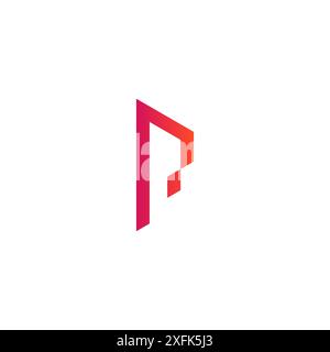 P Building Logo Vector. Letter P Icon Stock Vector