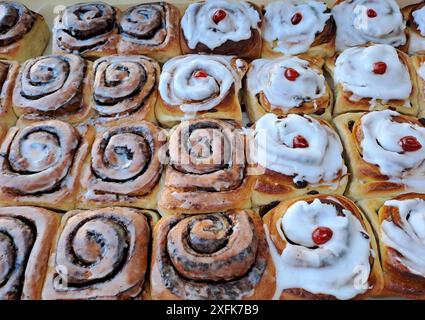 Iced buns Stock Photo