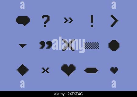 Keyboard typing silhouettes - flat design style icons set Stock Vector
