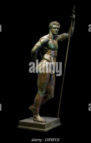 Hellenistic Prince, Seleucid Prince, or Terme Ruler. Greek bronze statue 2nd century BC. Rome Stock Photo