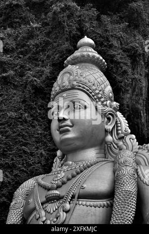 Partial view of the Murugan Statue at Batu Caves in Selangor, Malaysia Stock Photo