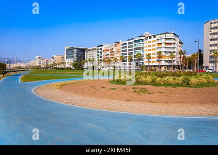 Running track in the Kordon public park in the centre of Izmir city in Turkey Stock Photo