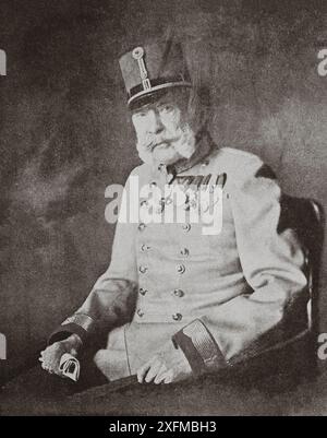 World War I. Franz Joseph I, Emperor of Austria, Apostolic King of Hungary. Franz Joseph I or Francis Joseph I (German: Franz Joseph Karl; Hungarian: Ferenc József Károly, 1830–1916) was Emperor of Austria, King of Hungary, and the other states of the Habsburg monarchy from 2 December 1848 until his death on 21 November 1916. Stock Photo