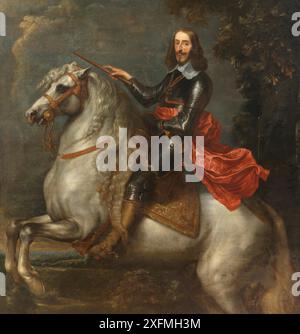 Equestrian portrait of Archduke Leopold Wilhelm of Austria (1614-1662). Museum: PRIVATE COLLECTION. Author: Dyck, Sir Anthony van, (Studio of). Stock Photo