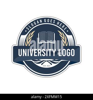 university logo,college school logo crests and emblems Stock Vector
