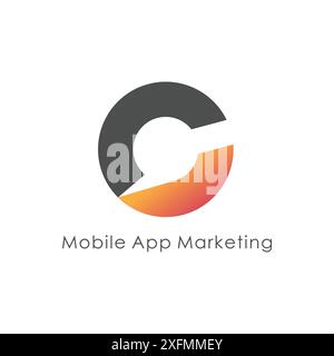 Modern letter C Logo Vector Icon Illustration Stock Vector