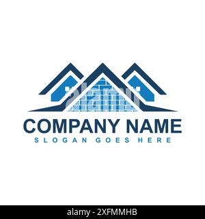 Real estate logo design inspiration Stock Vector