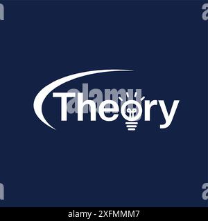 Theory, modern abstract digital alphabet font Stock Vector
