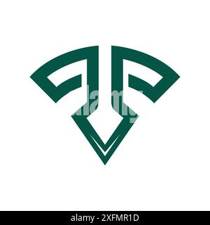 Letter T shield logo icon design template elements Stock Vector