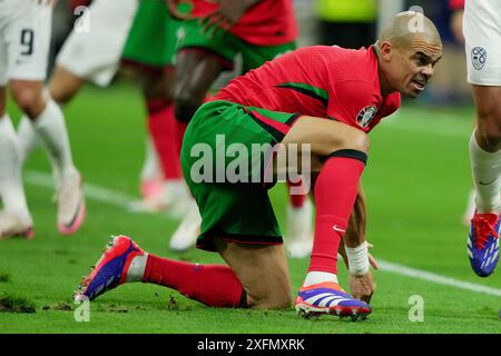 Frankfurt, Germany. 01st July, 2024. Portugal's Pepe during the Euro 2024 soccer match between Portugal and Slovenia at the Frankfurt Arena, Frankfurt, Germany - Sunday 01th july 2024. Sport - Soccer . (Photo by Spada/LaPresse) Credit: LaPresse/Alamy Live News Stock Photo