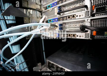 server computer should be high performance, stable, able to serve a large number of users. Stock Photo