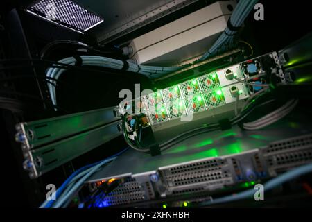 server computer should be high performance, stable, able to serve a large number of users. Stock Photo
