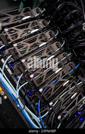 server computer should be high performance, stable, able to serve a large number of users. Stock Photo