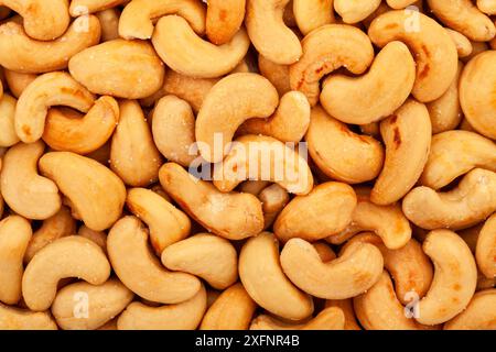 cashew nuts pattern texture background Stock Photo