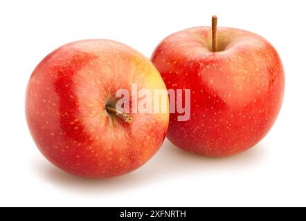 apples path isolated on white Stock Photo