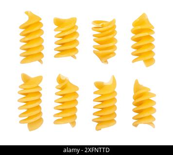 pasta eliche path isolated on white Stock Photo