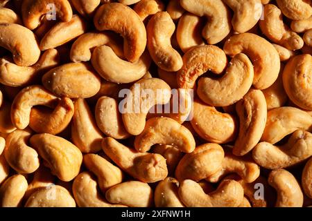 cashew nuts pattern texture background Stock Photo