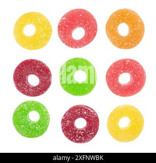 jelly candy path isolated on white Stock Photo