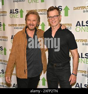 Glendale CA USA - May 4, 2024: Steven Nichols, Travor St. John attends Daytime Unites fundraiser bebefit for ALS One. Stock Photo