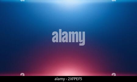 Blue red abstract flash rays glow, blurred neon lights on dark background, abstract grainy texture color gradient Stock Photo