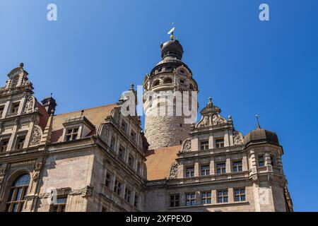 View of the Old Town Hall in the city of Leipzig Stock Photo