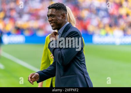 Munich, Germany. 02nd July, 2024. MUNICH, GERMANY - JULY 2: Clarence Seedorf during the Round of 16 - UEFA EURO 2024 match between Romania and Netherlands at Munich Football Arena on July 2, 2024 in Munich, Germany. (Photo by Joris Verwijst/BSR Agency) Credit: BSR Agency/Alamy Live News Stock Photo