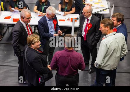 London, UK. 05 JUL, 2024. as Emily Thornberry, Labour MP for Islington South canvases at the UK 2024 General Election.  Credit Milo Chandler/Alamy Live News Stock Photo