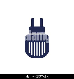 electric fumigator icon on white Stock Vector