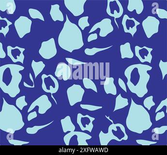 Flowers seamless pattern. vector illustration. Abstract flowers, floral vector with leaves Stock Vector