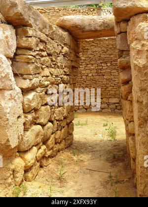 Ancient Copper age citadels in Argolis, Peloponnese, Greece Stock Photo